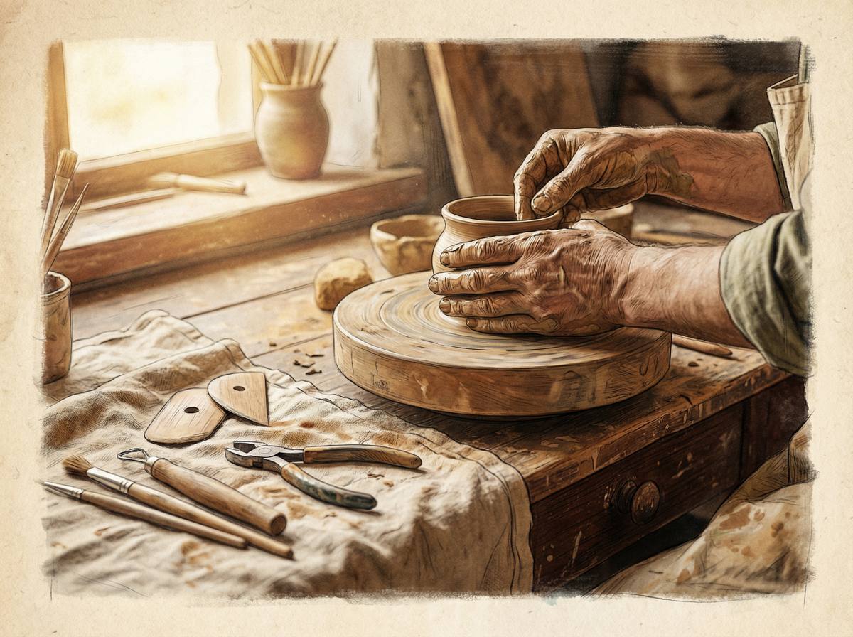 每日大赛代表作品：手工陶艺创作过程 - 每日大赛匠心品质